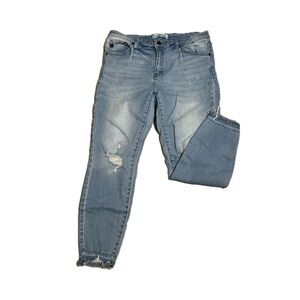 KanCan Blue Skinny Distressed Jeans